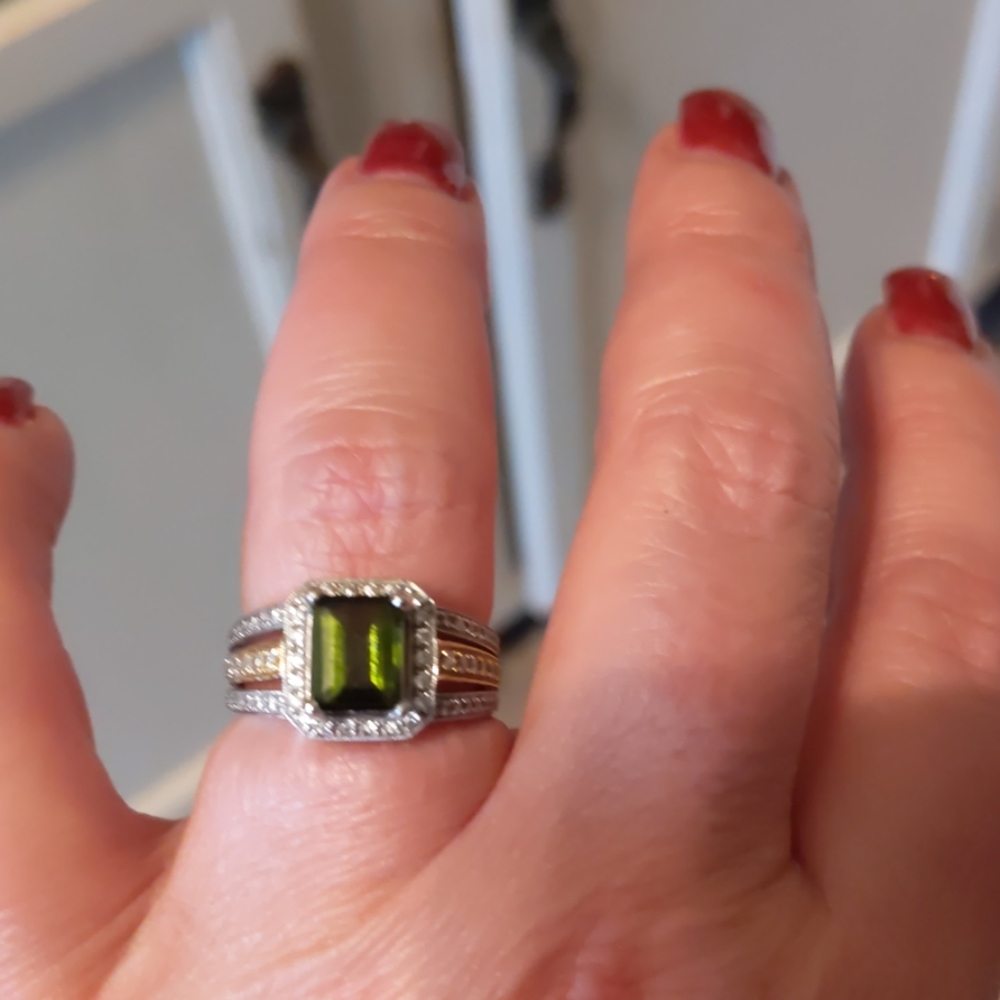 *SOLD* Emerald and Diamond ring